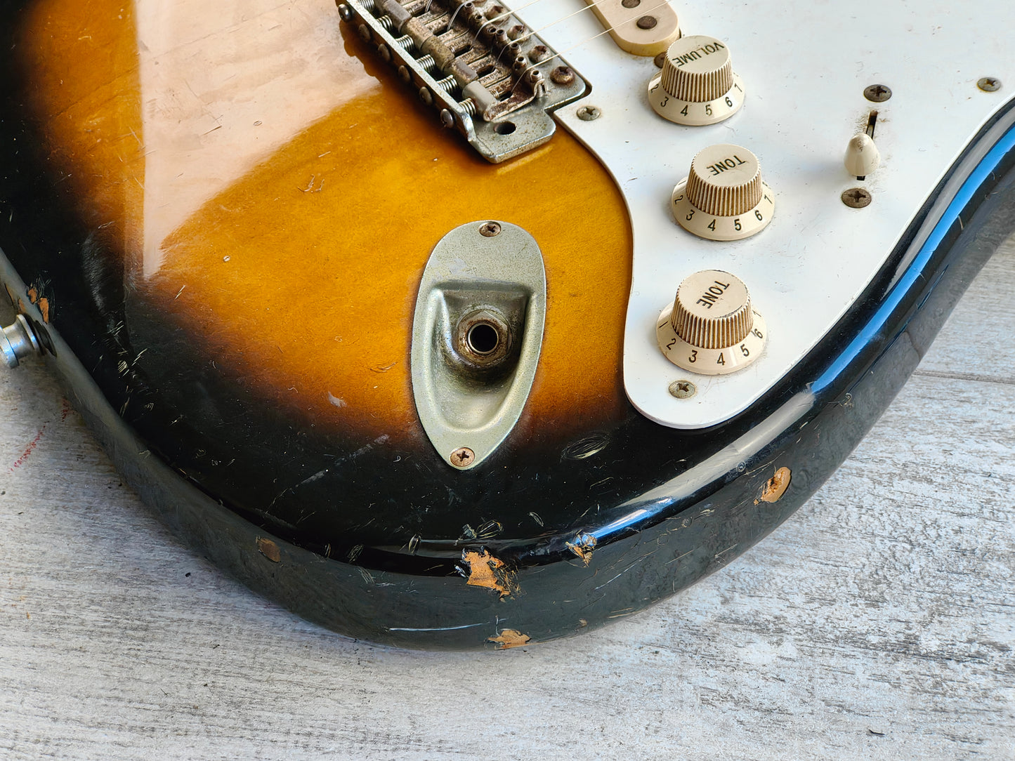 1987 Fender Japan ST57-55 "E Series" '57 Reissue Stratocaster (Brown Sunburst)