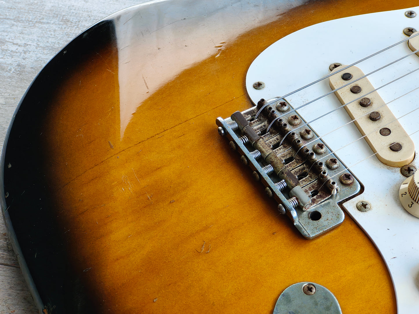 1987 Fender Japan ST57-55 "E Series" '57 Reissue Stratocaster (Brown Sunburst)