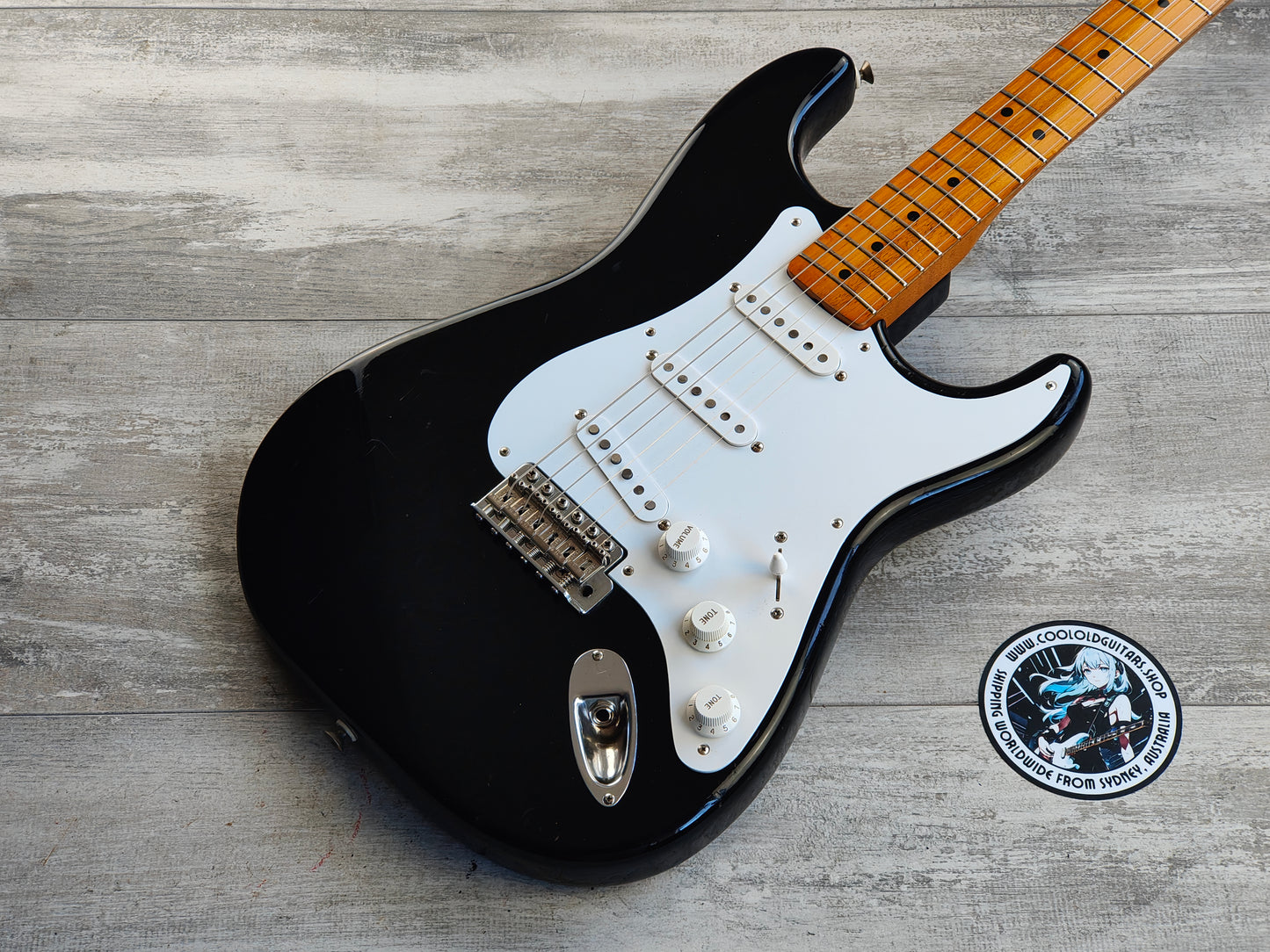 1981 Tokai Japan ST-70 Springy Sound '57 Reissue Stratocaster (Black)