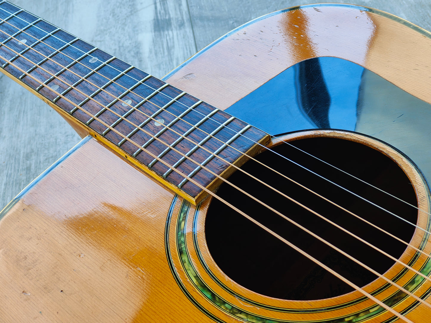 1970's Kiso Suzuki Japan WH-300 Dreadnought Acoustic