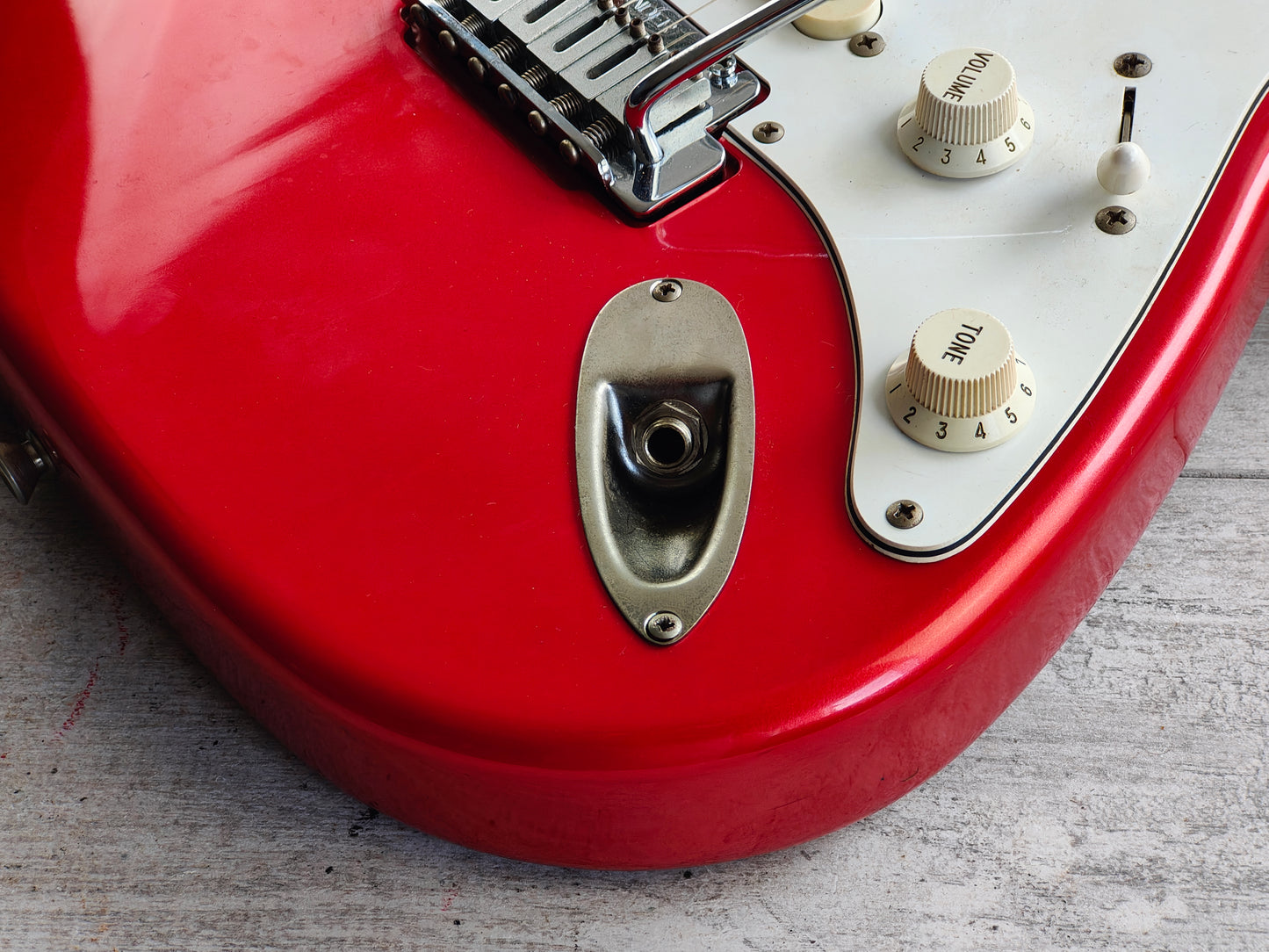 1990 Fender Japan STS-550 Short Scale Stratocaster (Cosmo Red)