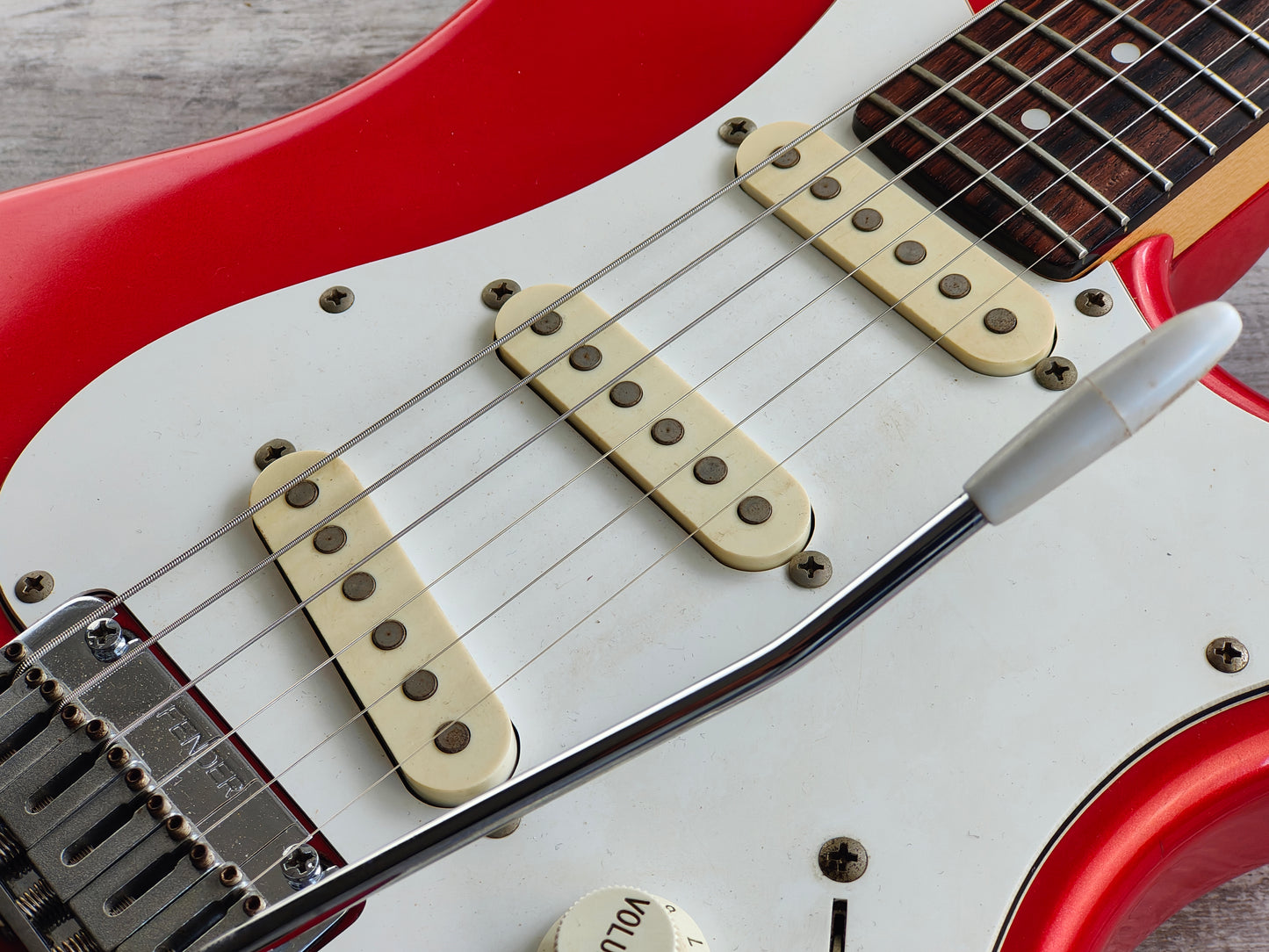 1990 Fender Japan STS-550 Short Scale Stratocaster (Cosmo Red)