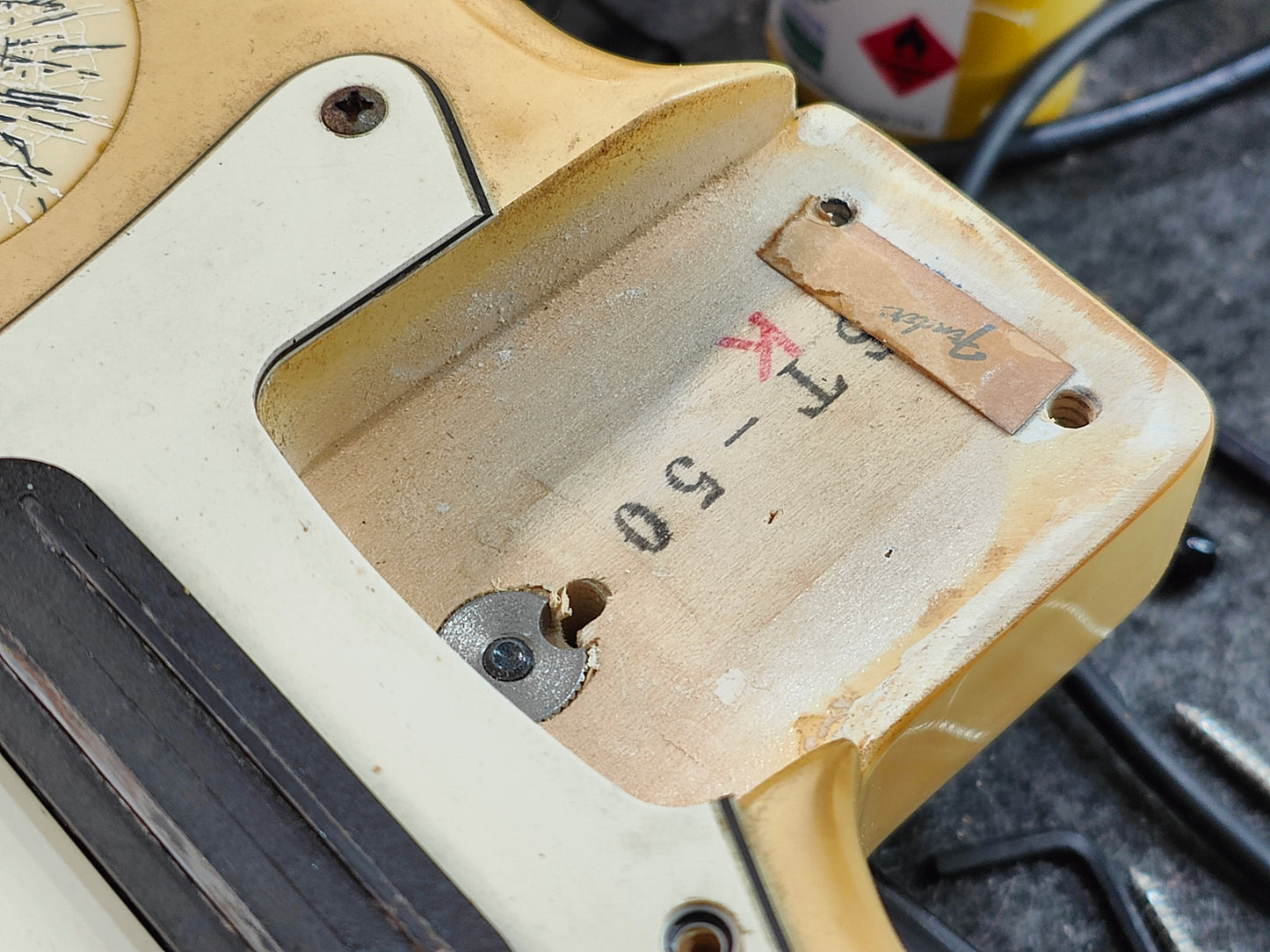 1985 Fender Japan ST72-65 '72 Reissue Blackmore Scalloped Stratocaster (White)