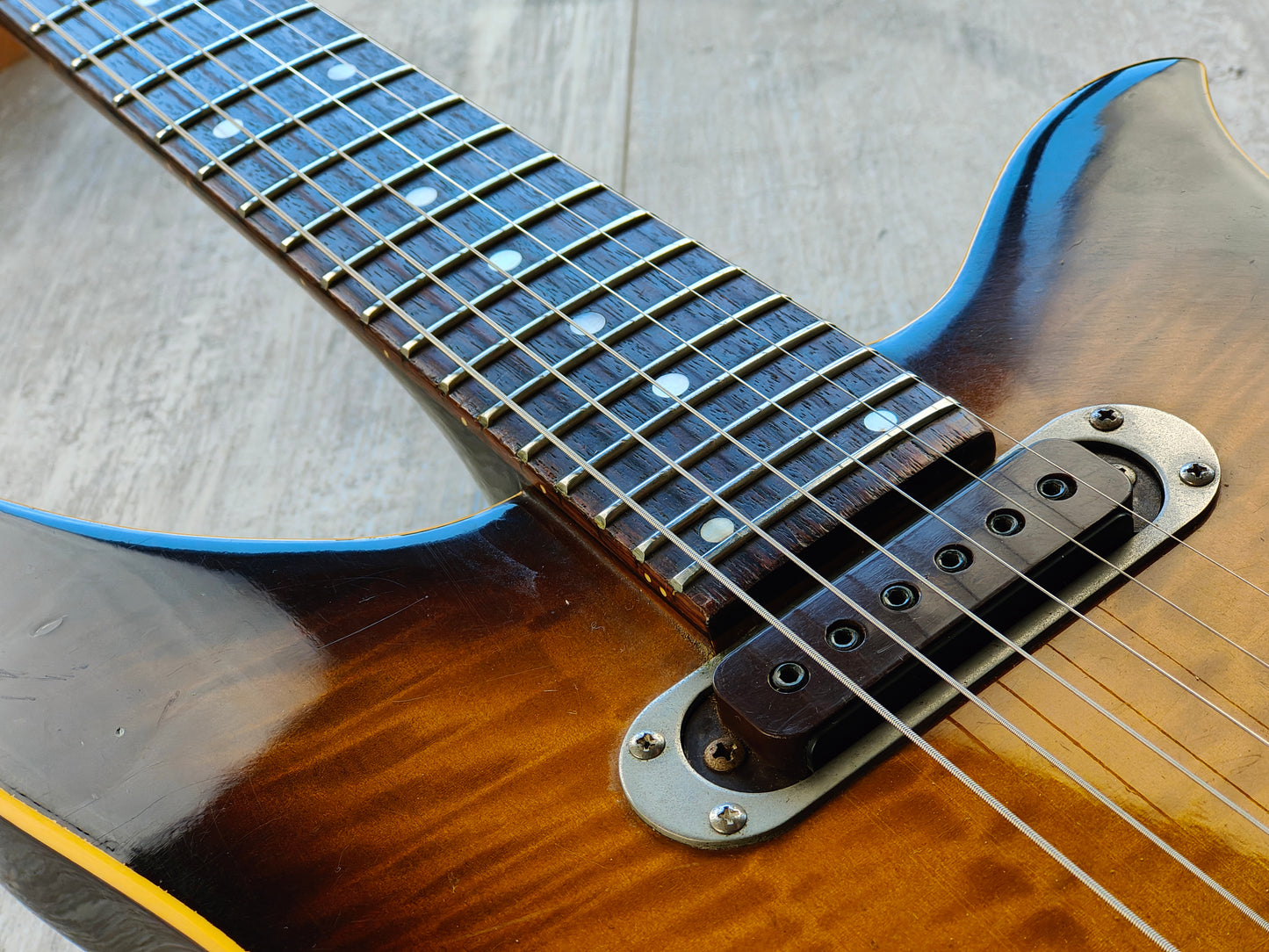 1978 Greco Japan BW-600 "Brawler" Tulip Style Double Cutaway (Brown Sunburst)