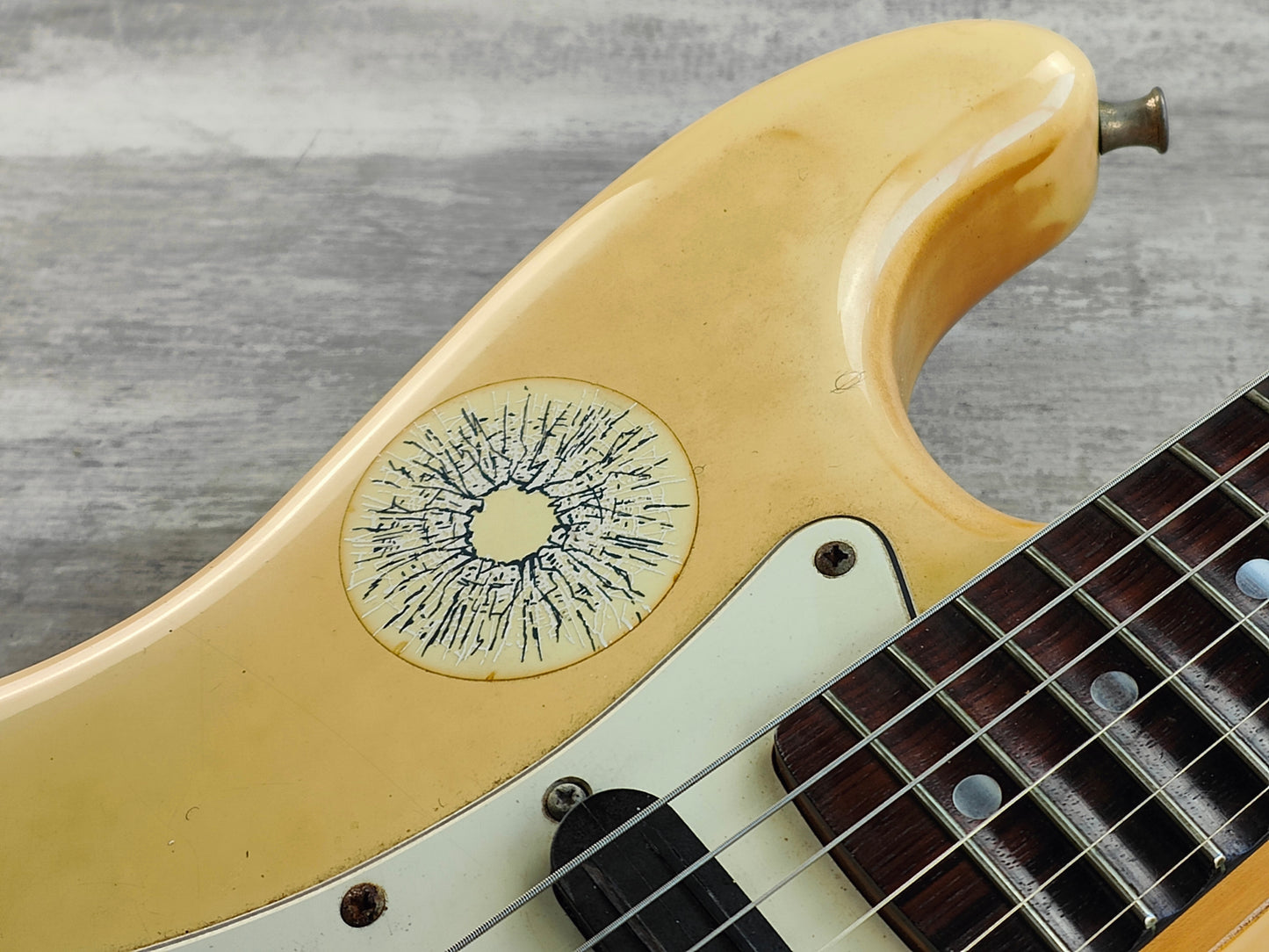 1985 Fender Japan ST72-65 '72 Reissue Blackmore Scalloped Stratocaster (White)