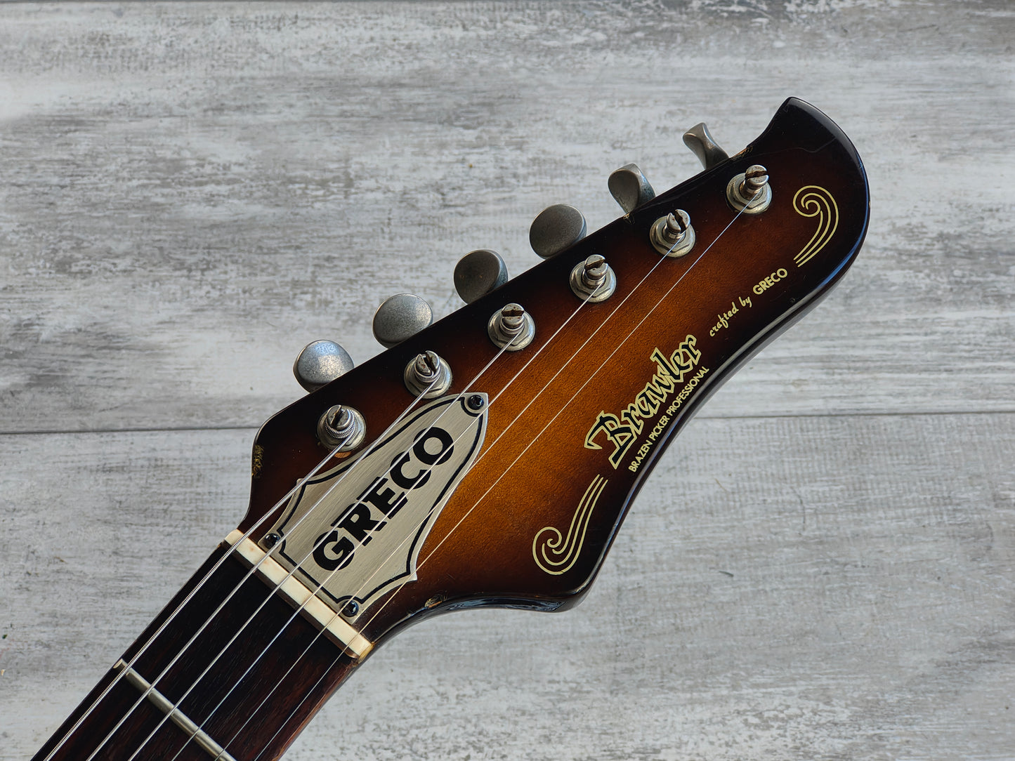 1978 Greco Japan BW-600 "Brawler" Tulip Style Double Cutaway (Brown Sunburst)