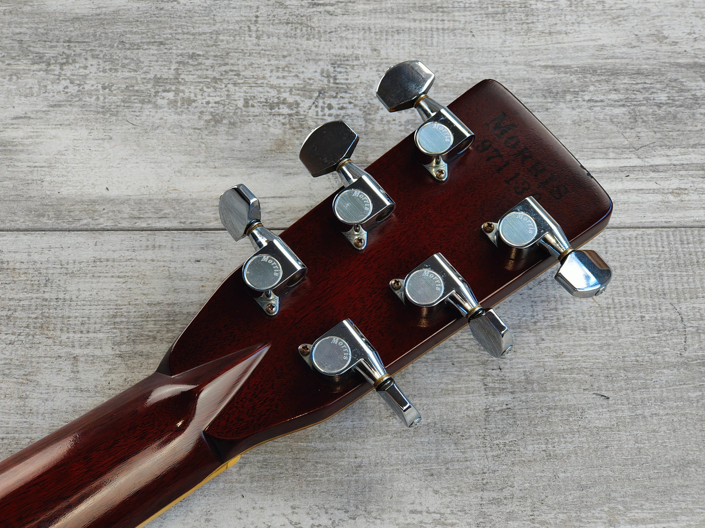 1980's Morris W-80 Dreadnought Japanese Acoustic Guitar (Natural)