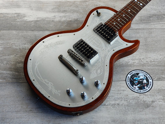 2001 Elk Custom Les Paul for Music Land Japan (Zemaitis Style Silver)