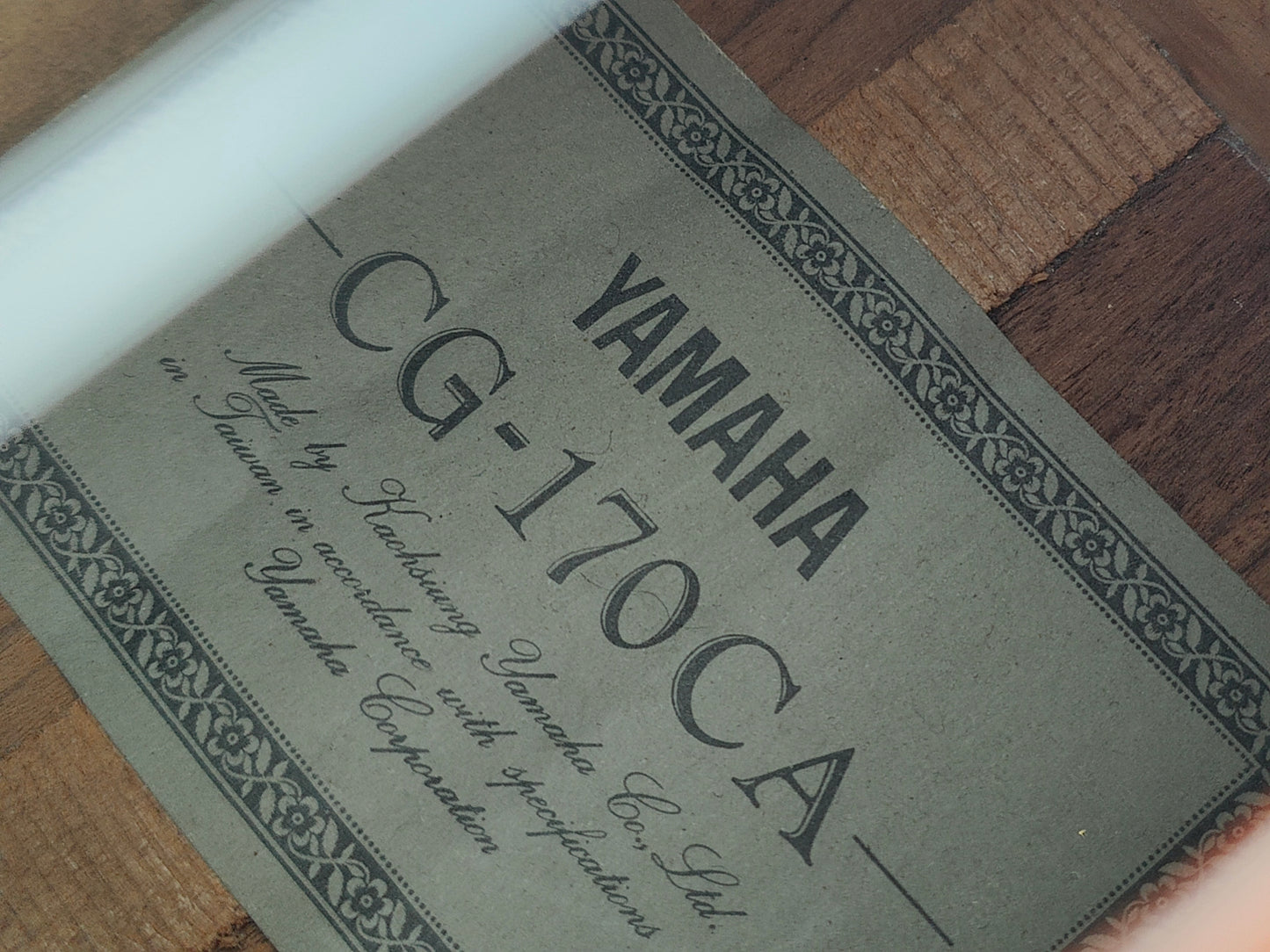 1990's Yamaha CG-170CA Classical Nylon String Acoustic Guitar (Solid Top)