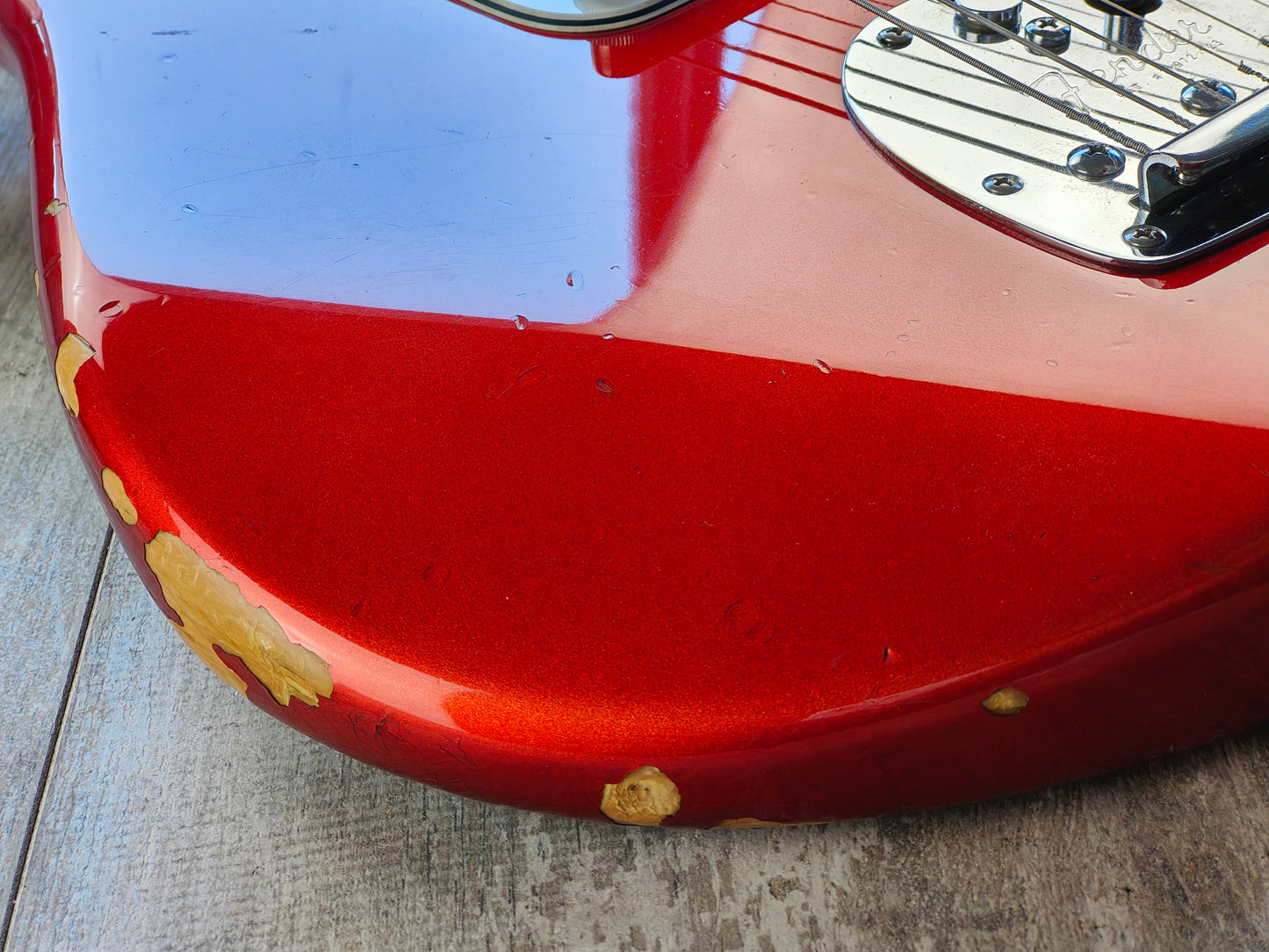 1997 Fender Japan JG66-85 '66 Reissue Jaguar w/Bridge Humbucker (Candy Apple Red)