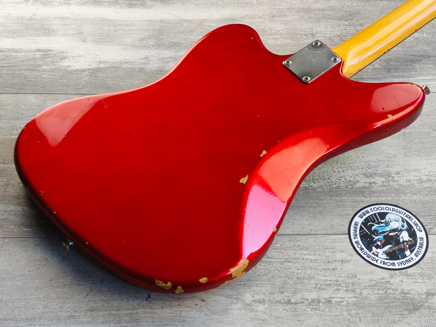 1997 Fender Japan JG66-85 '66 Reissue Jaguar w/Bridge Humbucker (Candy Apple Red)