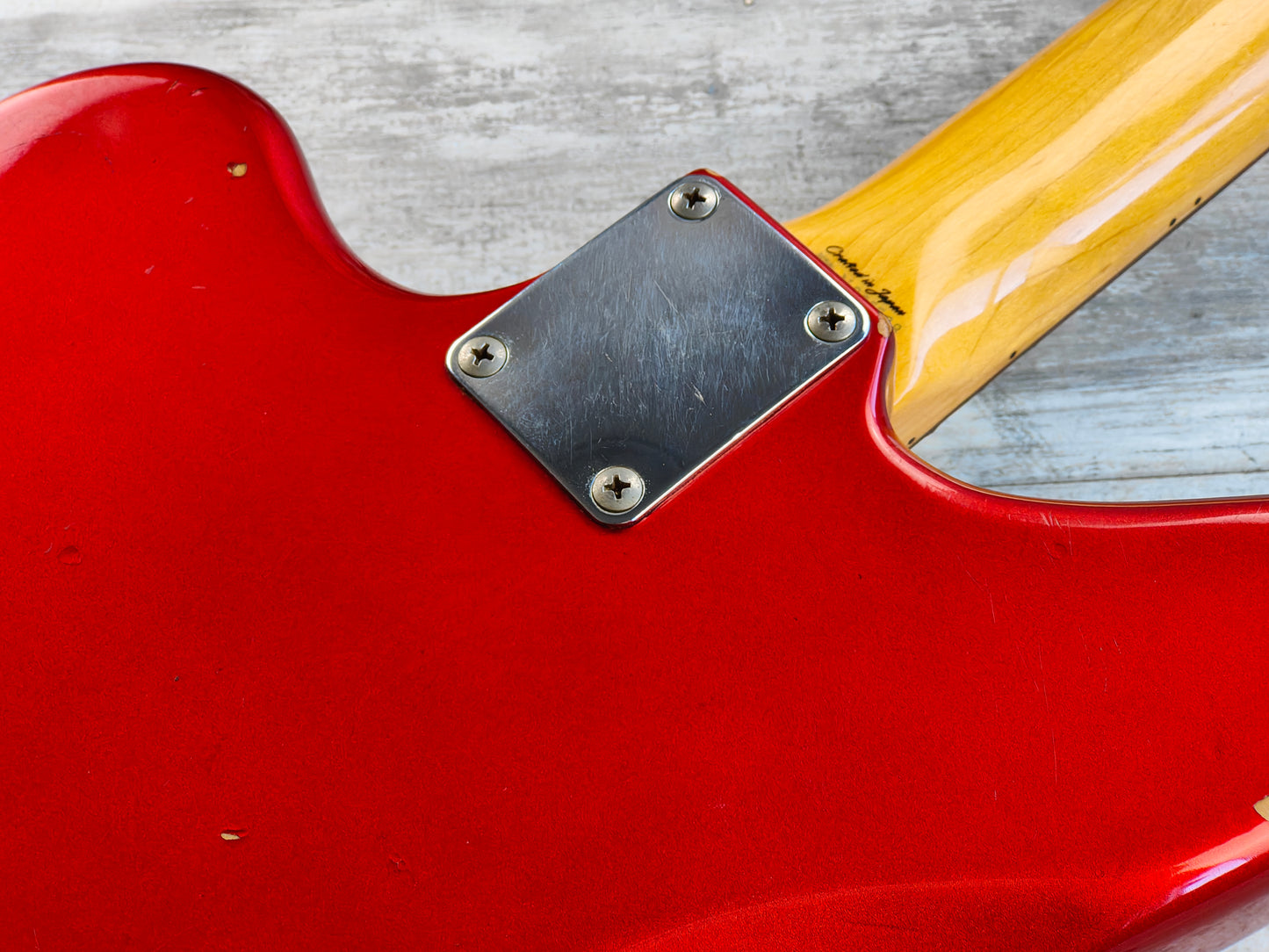 1997 Fender Japan JG66-85 '66 Reissue Jaguar w/Bridge Humbucker (Candy Apple Red)