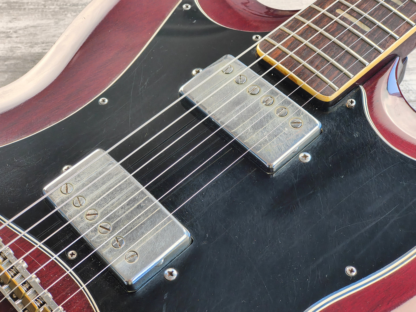 1974 Greco Japan SG-360 '60's Reissue SG Double Cutaway (Cherry Red)