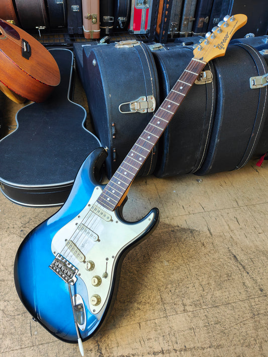 1990's Greco Japan Superstrat (Blue Burst) - Thrift Shop