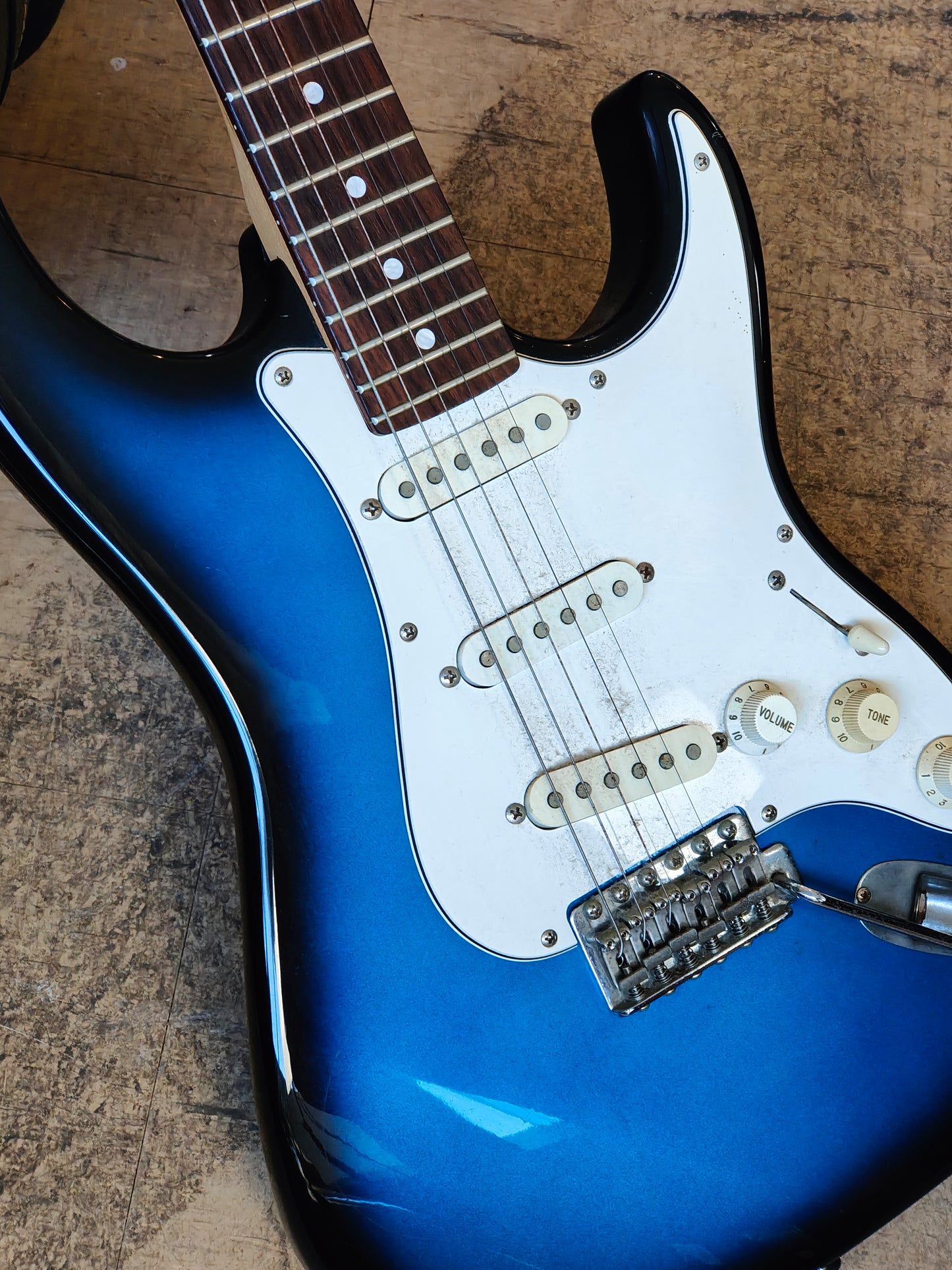 1990's Greco Japan Superstrat (Blue Burst) - Thrift Shop