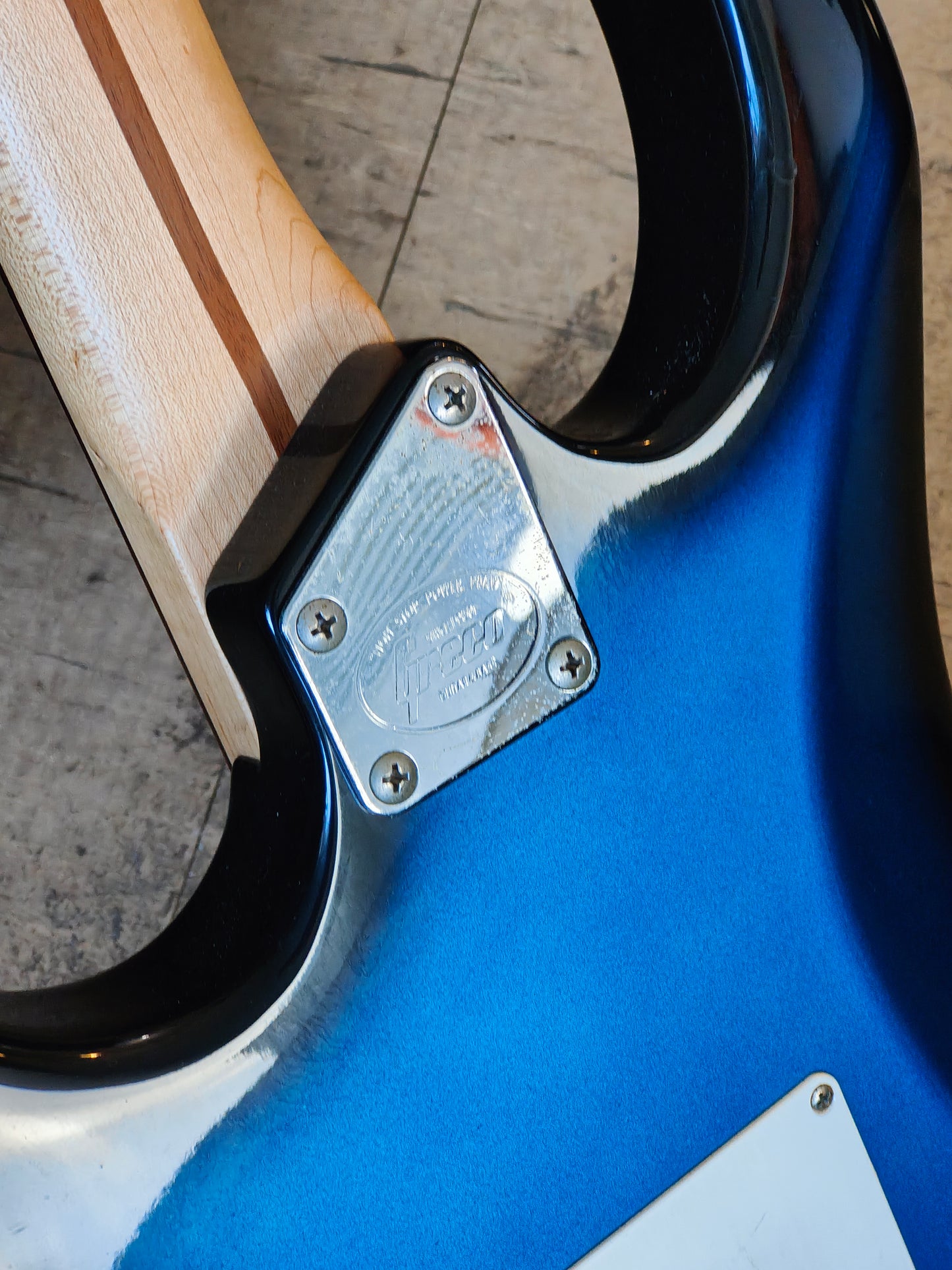 1990's Greco Japan Superstrat (Blue Burst) - Thrift Shop