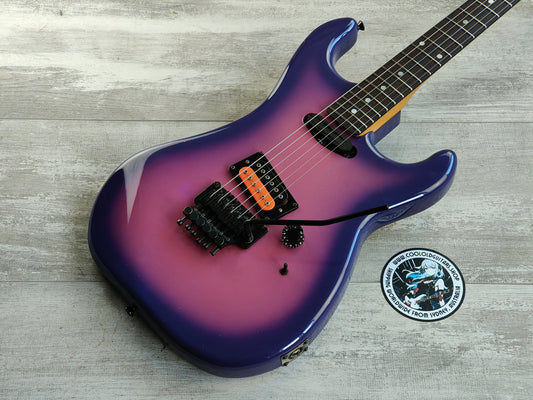 1980's Kramer Japan JK1000 w/Dimarzio Pickups & Floyd Rose (Purple Burst)