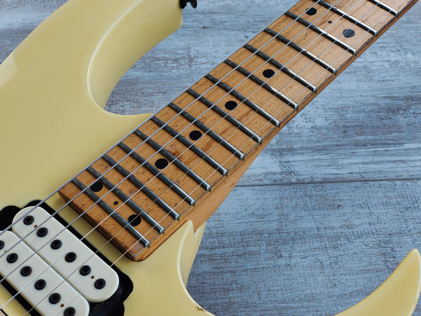 1992 Ibanez Japan PGM300 Paul Gilbert Signature Model Superstrat (White)