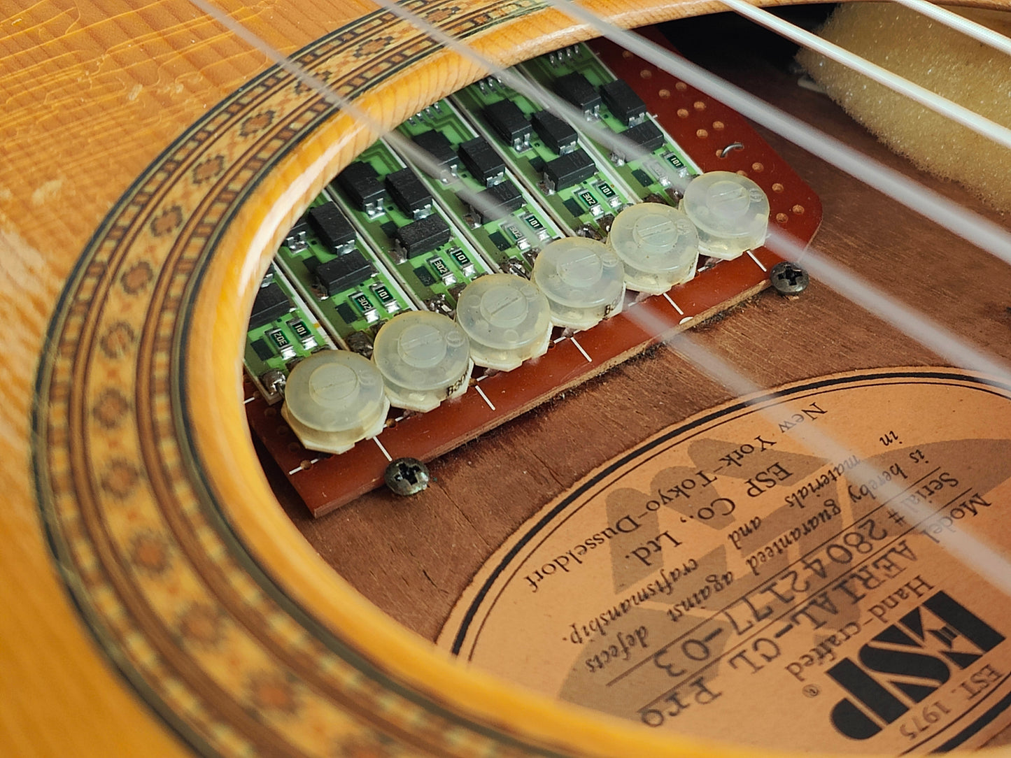 ESP Japan "Aerial-CL Pro" Masahiro Andoh Classical Electric Guitar (Natural)