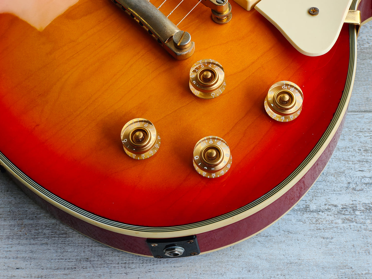 1990's Aria Pro II "Ace Frehley" Les Paul Custom (Cherry Sunburst)