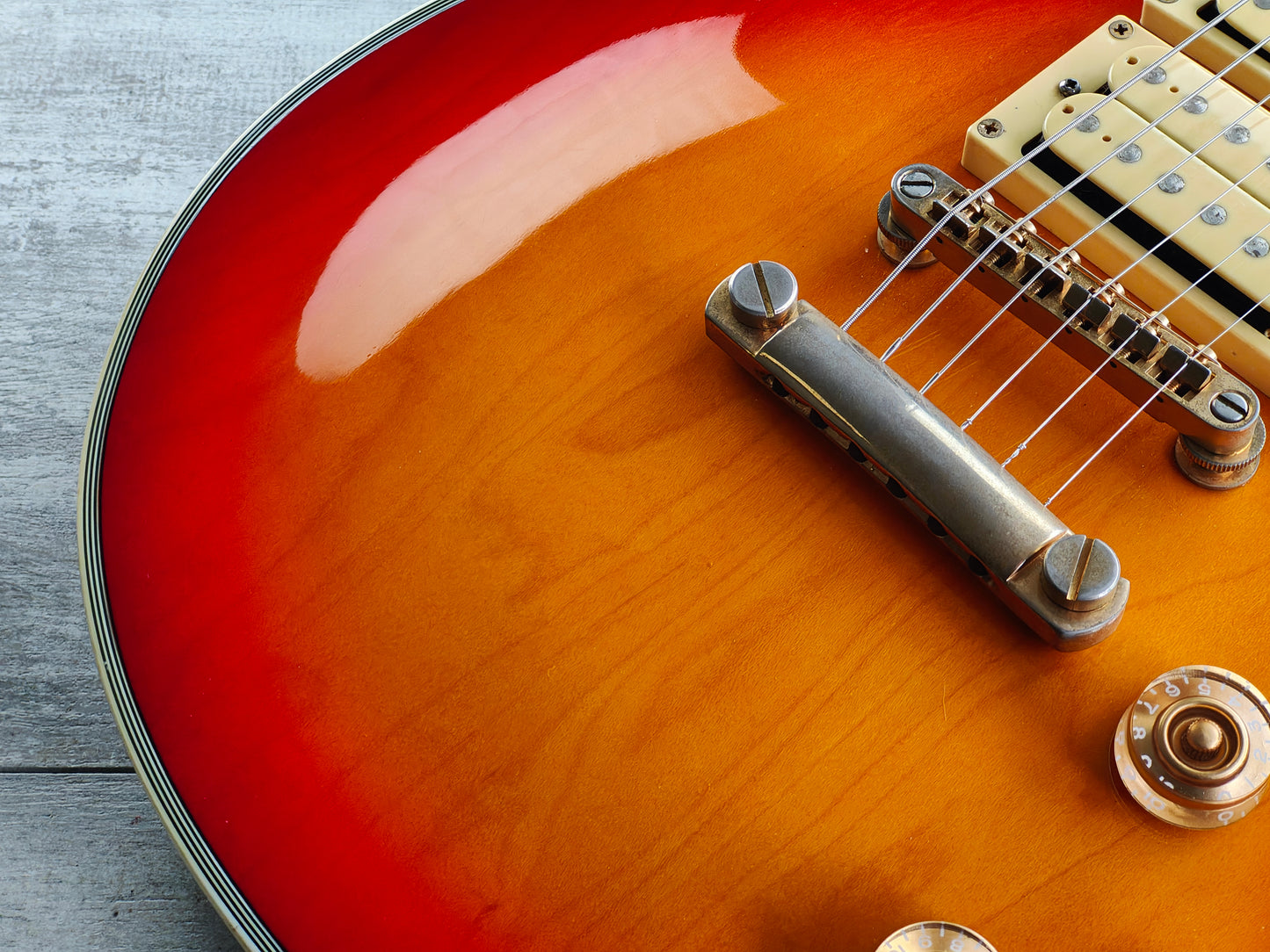 1990's Aria Pro II "Ace Frehley" Les Paul Custom (Cherry Sunburst)