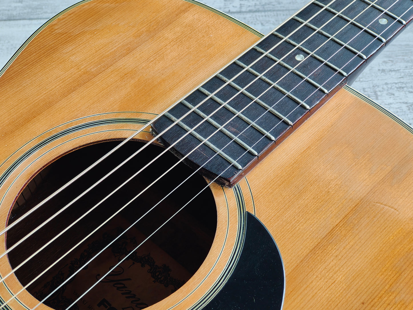 1970's Yamaki Japan No.13 Folk OM Acoustic Guitar (Natural)