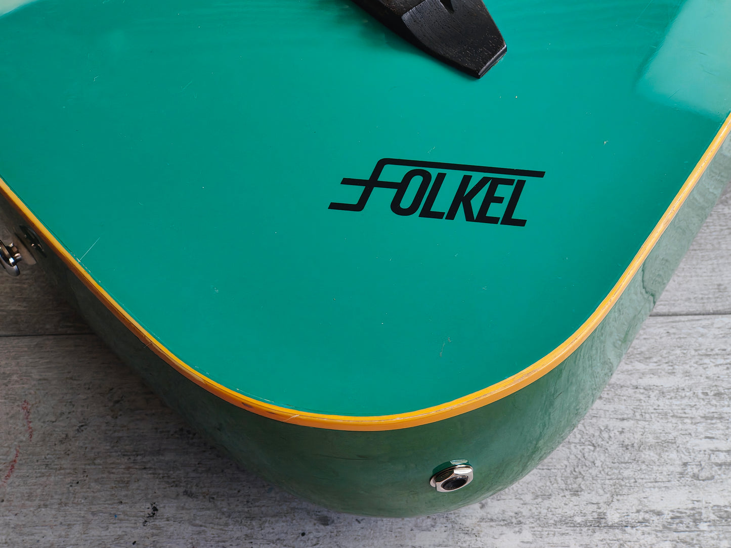 1980's Tokai Folkel Carbon Body Acoustic Guitar (Seafoam Green)