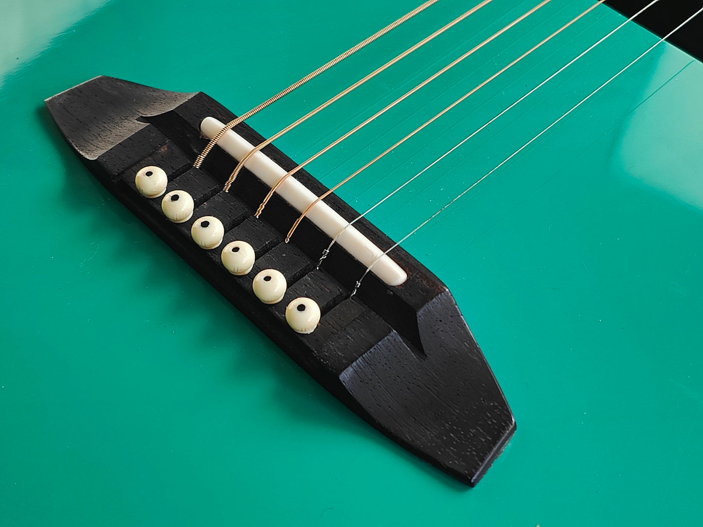 1980's Tokai Folkel Carbon Body Acoustic Guitar (Seafoam Green)