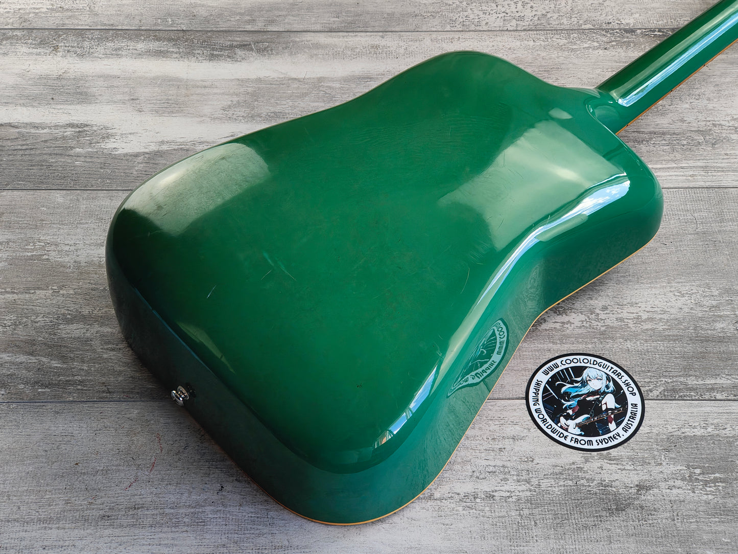 1980's Tokai Folkel Carbon Body Acoustic Guitar (Seafoam Green)