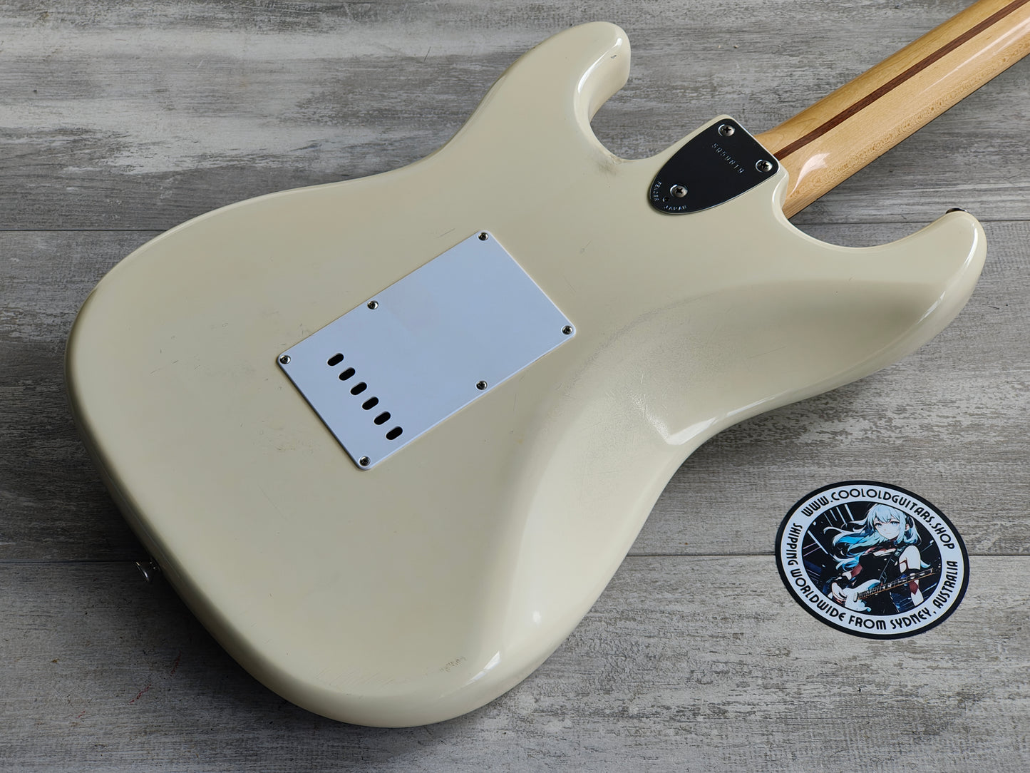 1984 Squier Japan SQ Series Export '70's Reissue Stratocaster (Aged White)