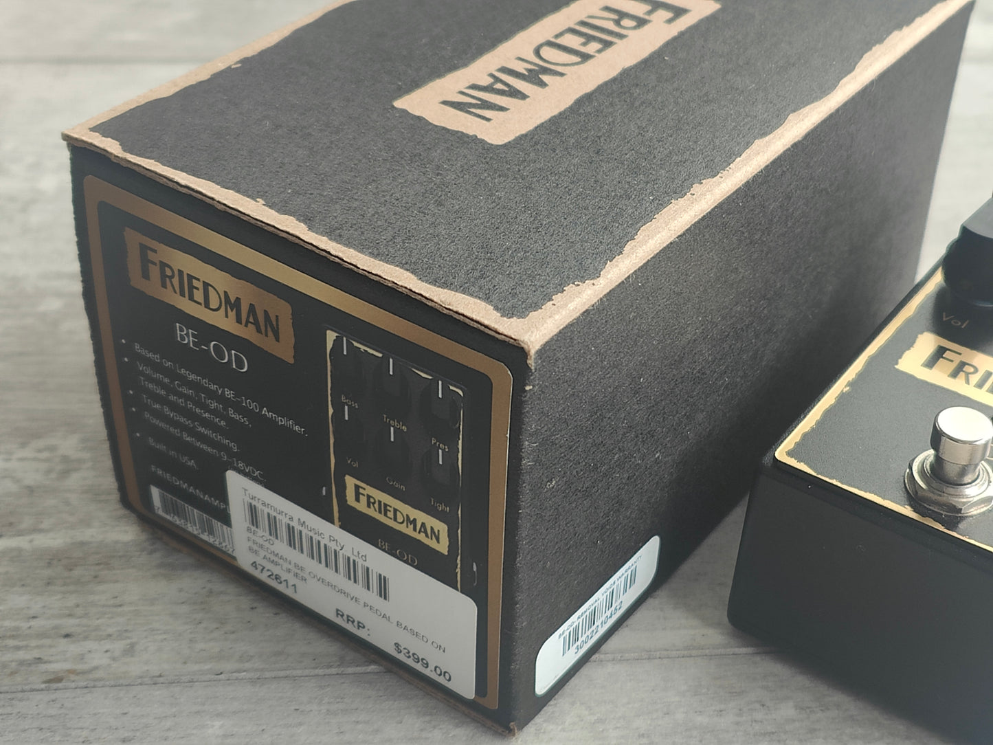 Friedman BE-OD Overdrive Pedal