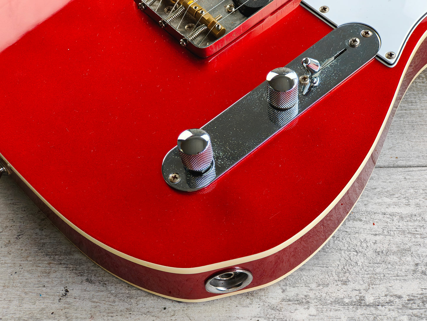 2003 Fernandes Japan TE-1 '62 Reissue Bound Telecaster (Candy Apple Red)