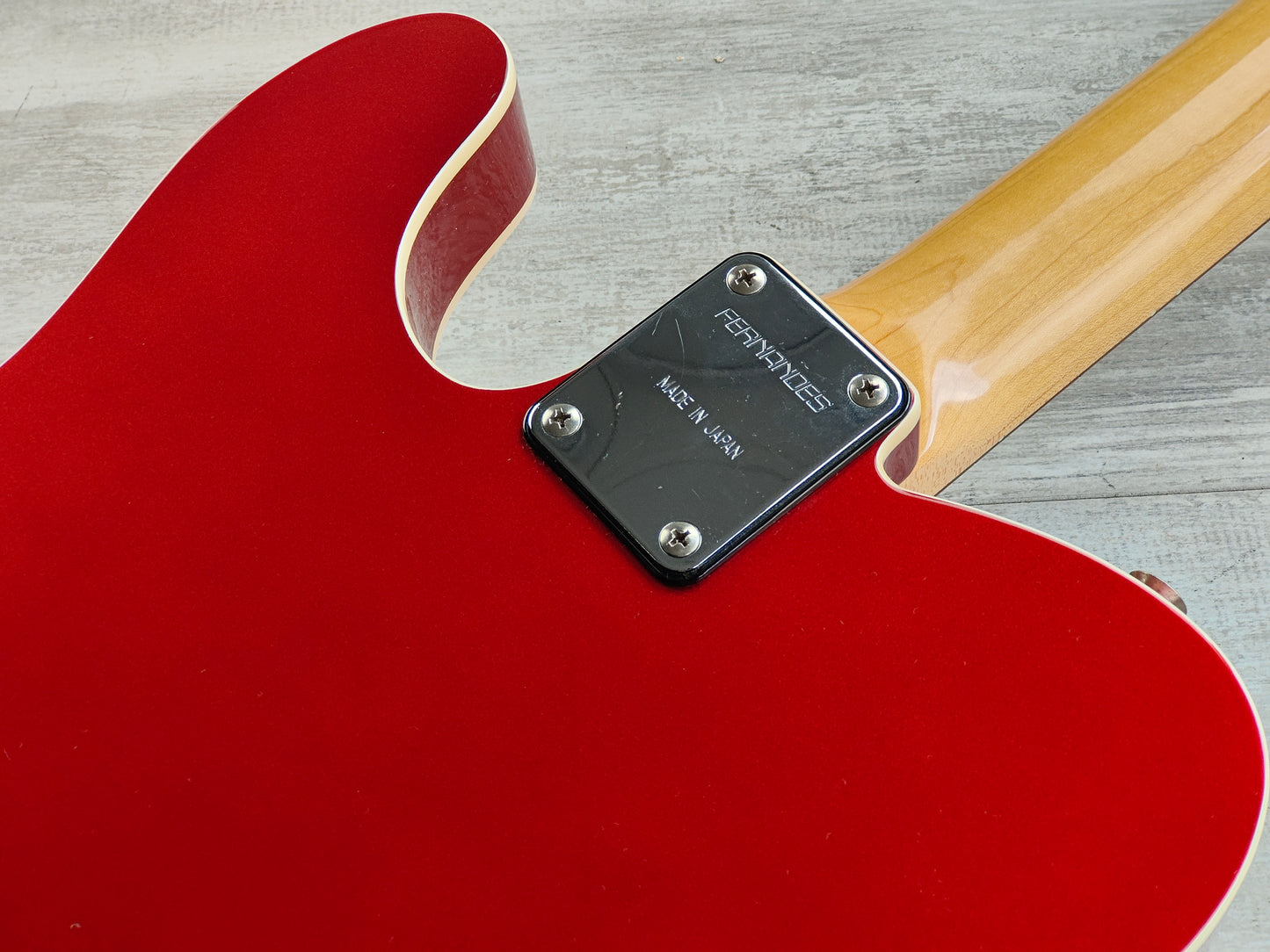 2003 Fernandes Japan TE-1 '62 Reissue Bound Telecaster (Candy Apple Red)