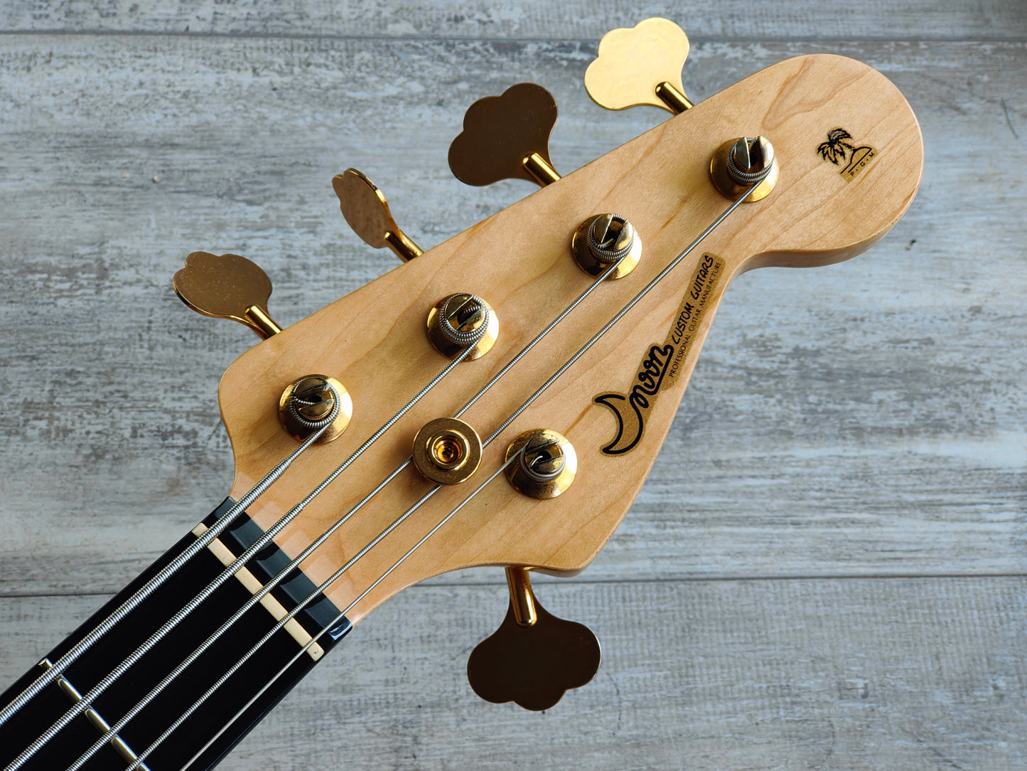 2000's Moon JJ-5 5-String Jazz Bass w/Bartolini's (Natural)