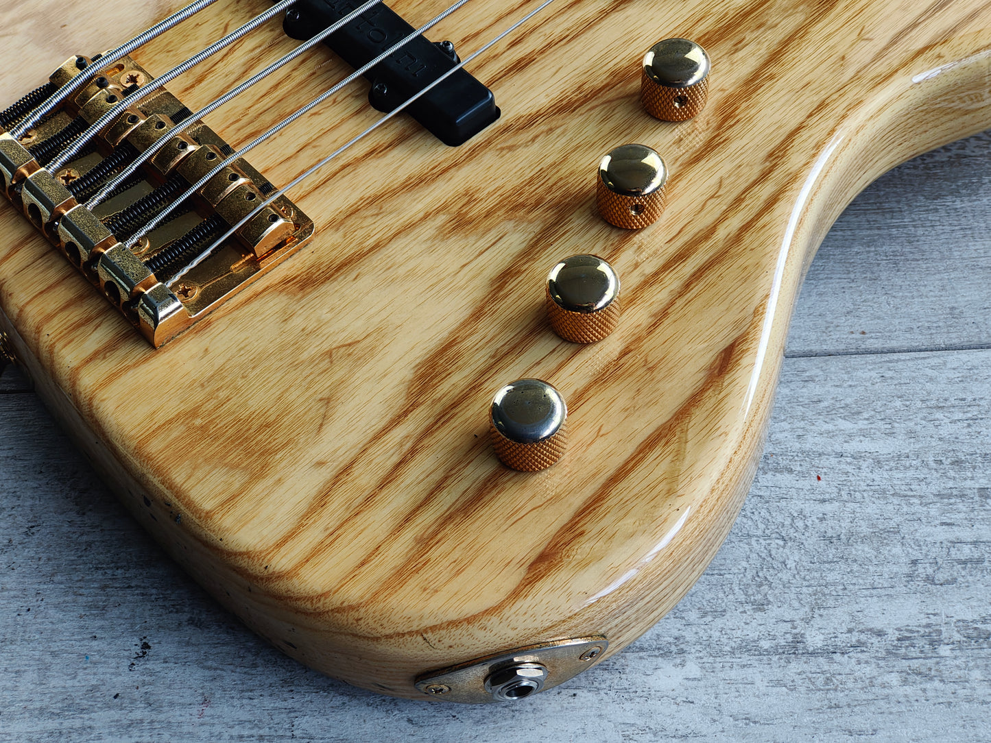 2000's Moon JJ-5 5-String Jazz Bass w/Bartolini's (Natural)