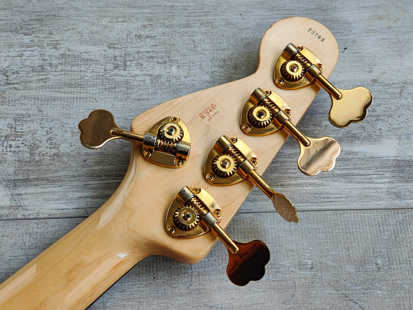 2000's Moon JJ-5 5-String Jazz Bass w/Bartolini's (Natural)