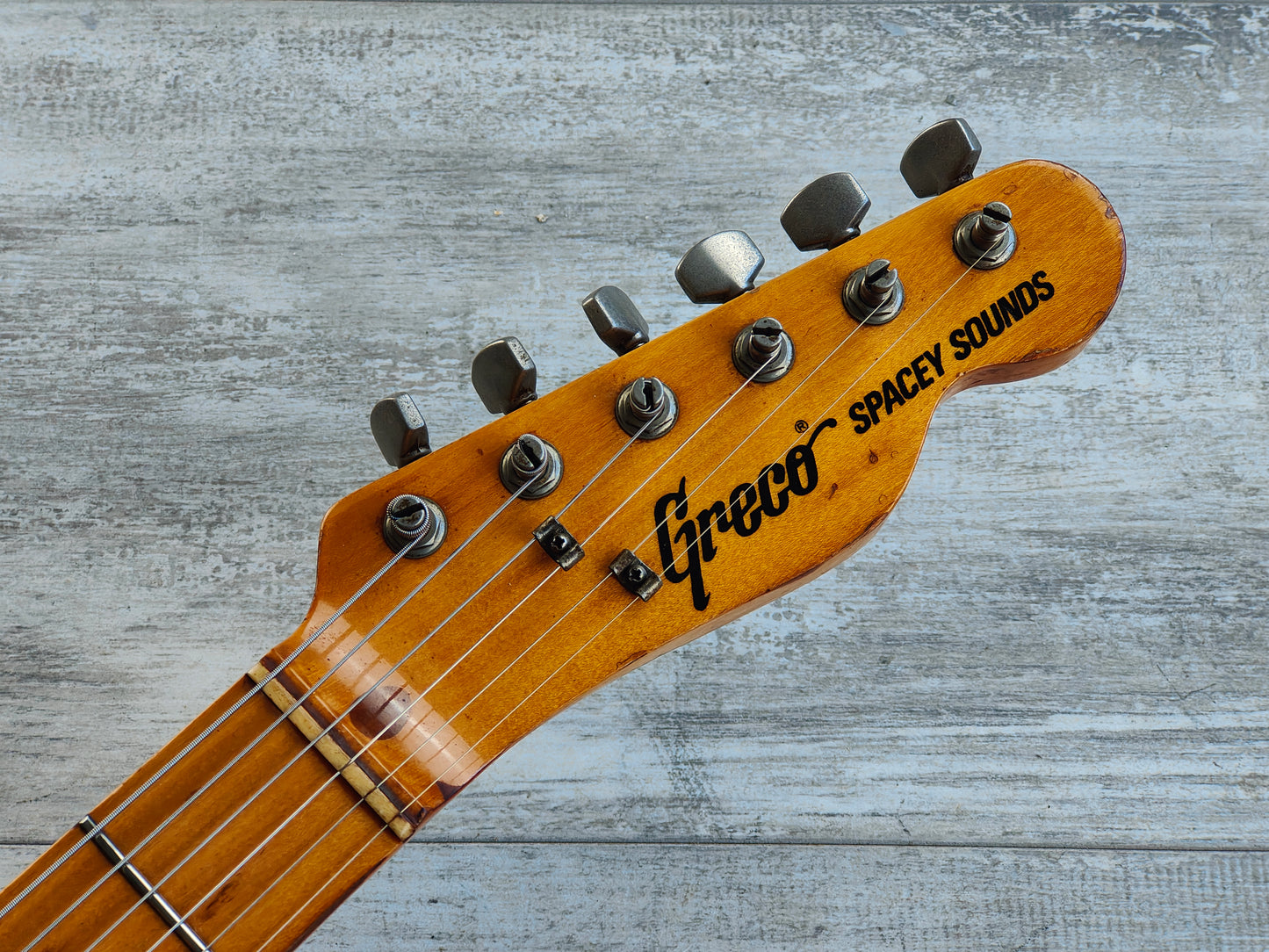 1977 Greco Japan TE-500 "Spacey Sounds" Thinline Telecaster Deluxe (Natural)