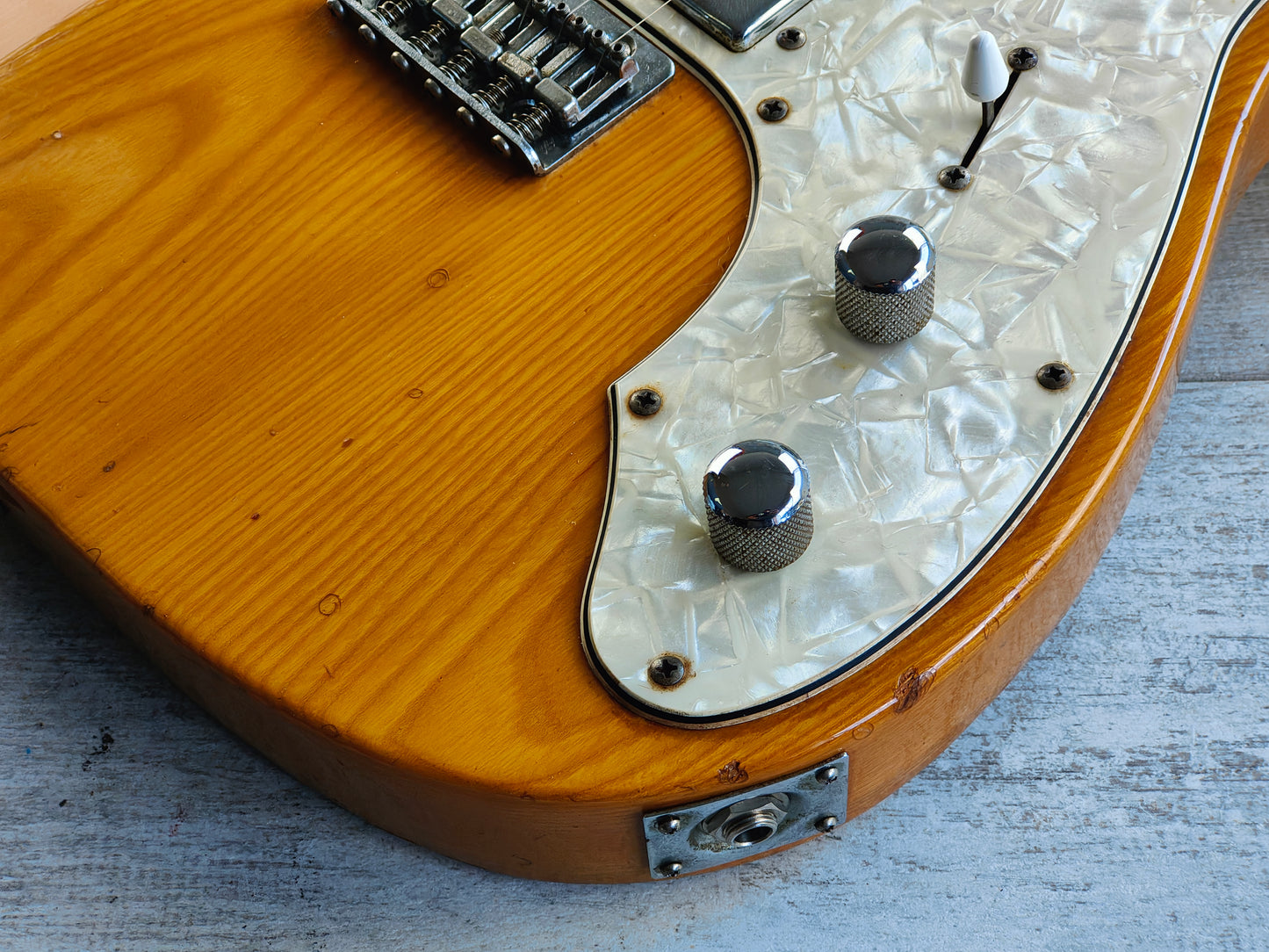 1977 Greco Japan TE-500 "Spacey Sounds" Thinline Telecaster Deluxe (Natural)