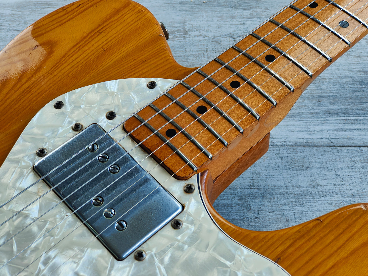 1977 Greco Japan TE-500 "Spacey Sounds" Thinline Telecaster Deluxe (Natural)