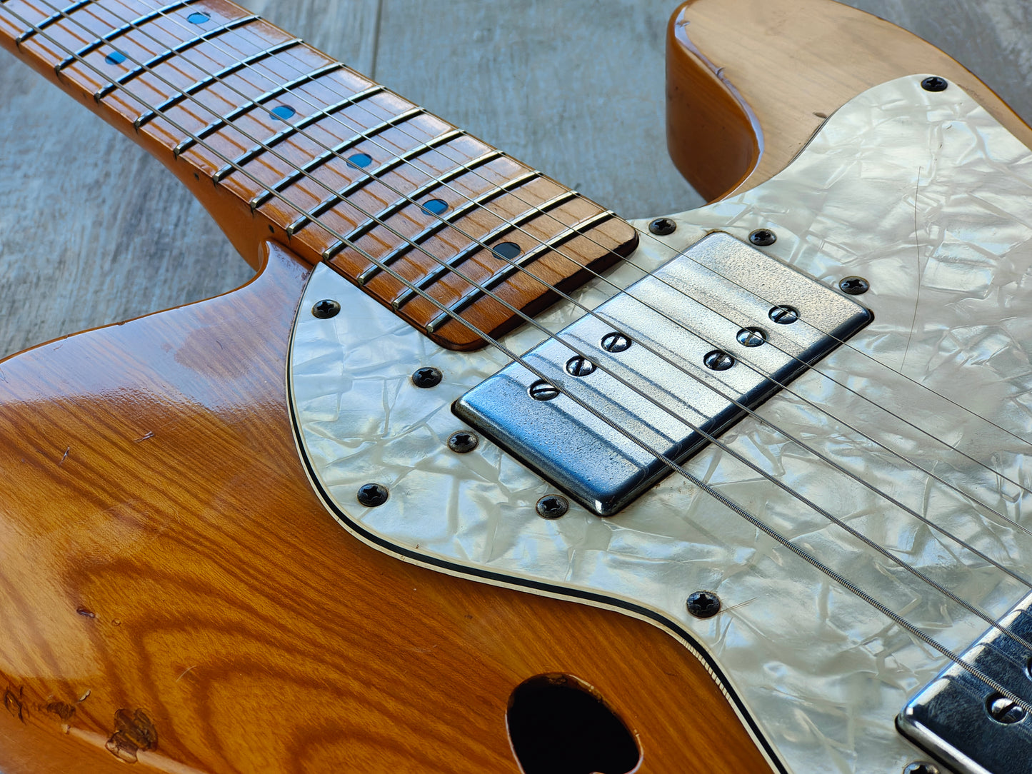 1977 Greco Japan TE-500 "Spacey Sounds" Thinline Telecaster Deluxe (Natural)