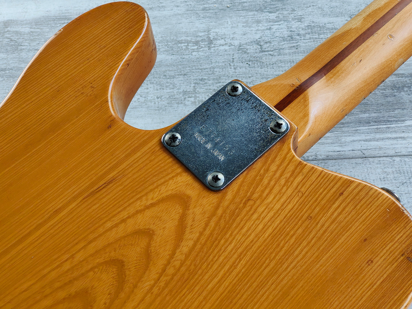 1977 Greco Japan TE-500 "Spacey Sounds" Thinline Telecaster Deluxe (Natural)