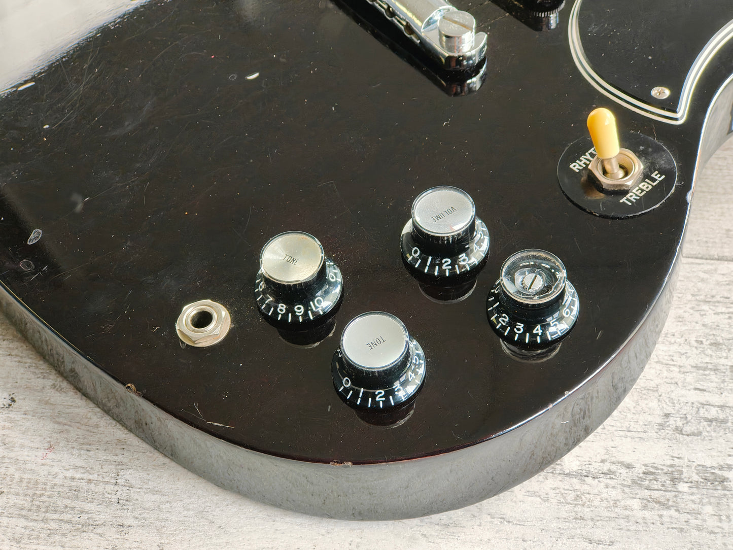 1989 Orville (Gibson) Japan SG-65 '62 Reissue SG Double Cutaway (Black)