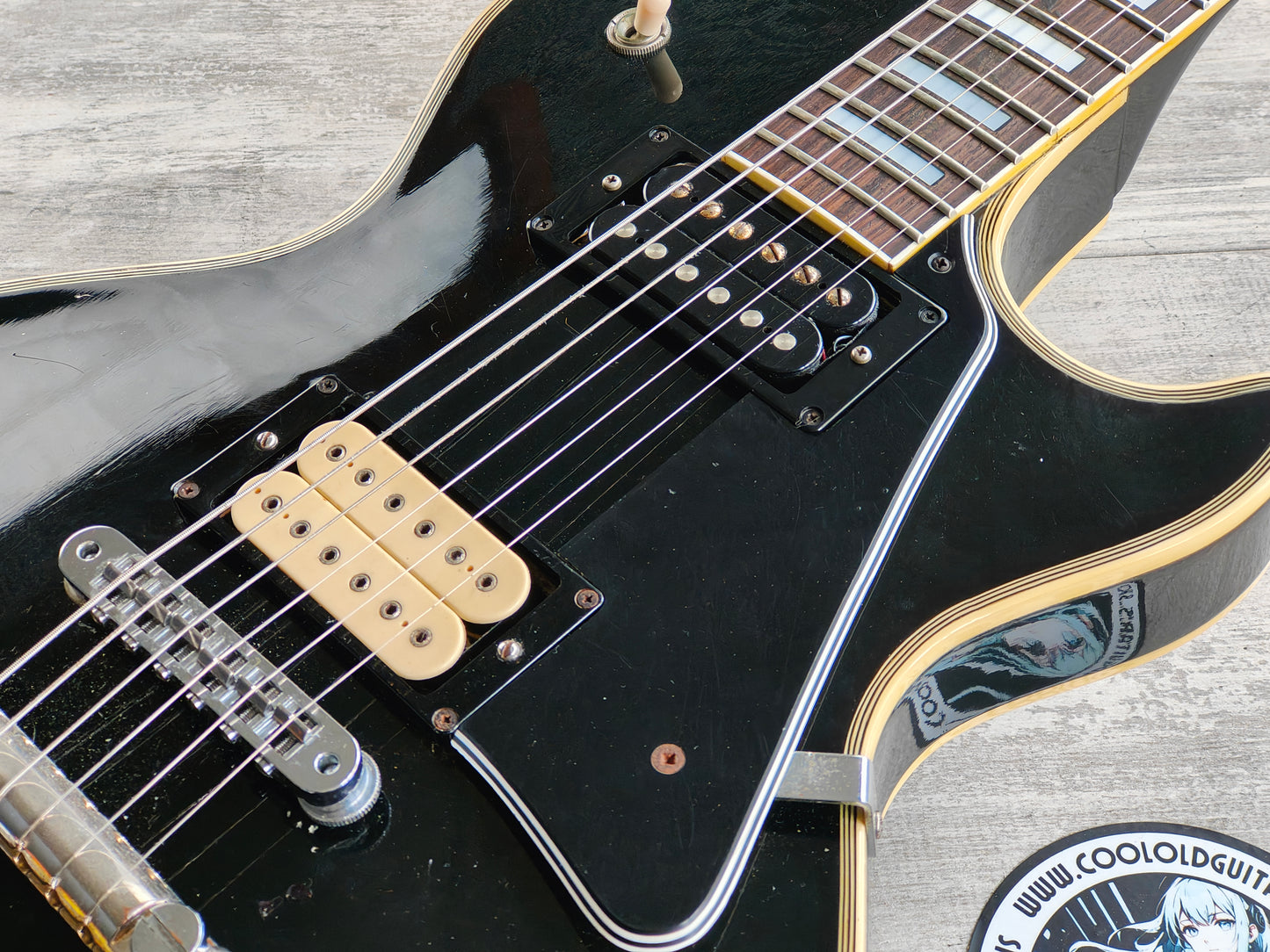 1977 Greco Japan EG-500C Les Paul Custom w/Dimarzio (Ebony)