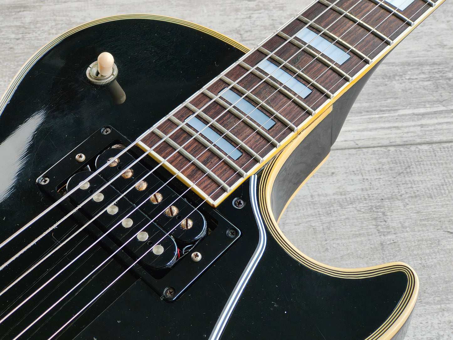 1977 Greco Japan EG-500C Les Paul Custom w/Dimarzio (Ebony)