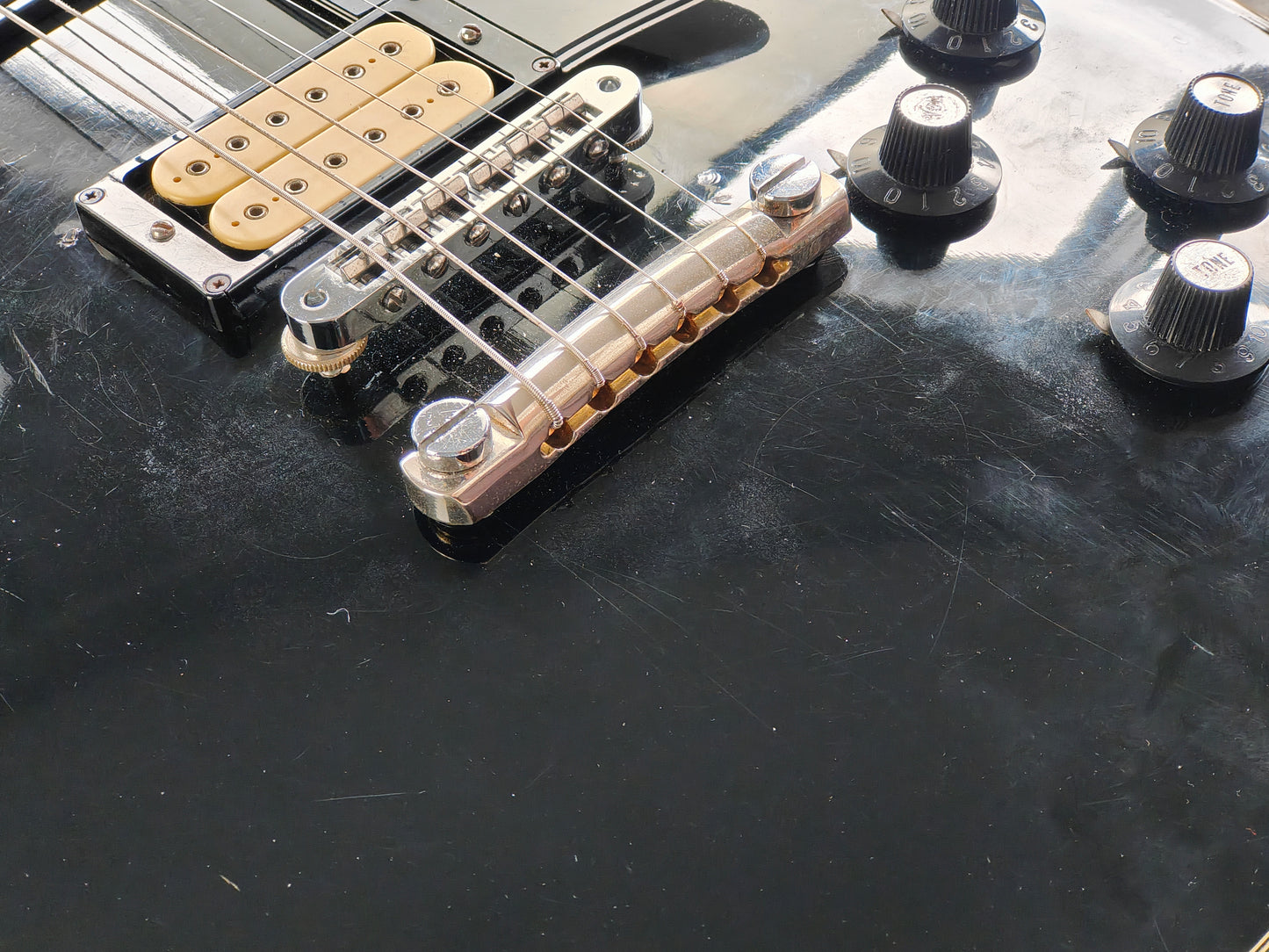 1977 Greco Japan EG-500C Les Paul Custom w/Dimarzio (Ebony)