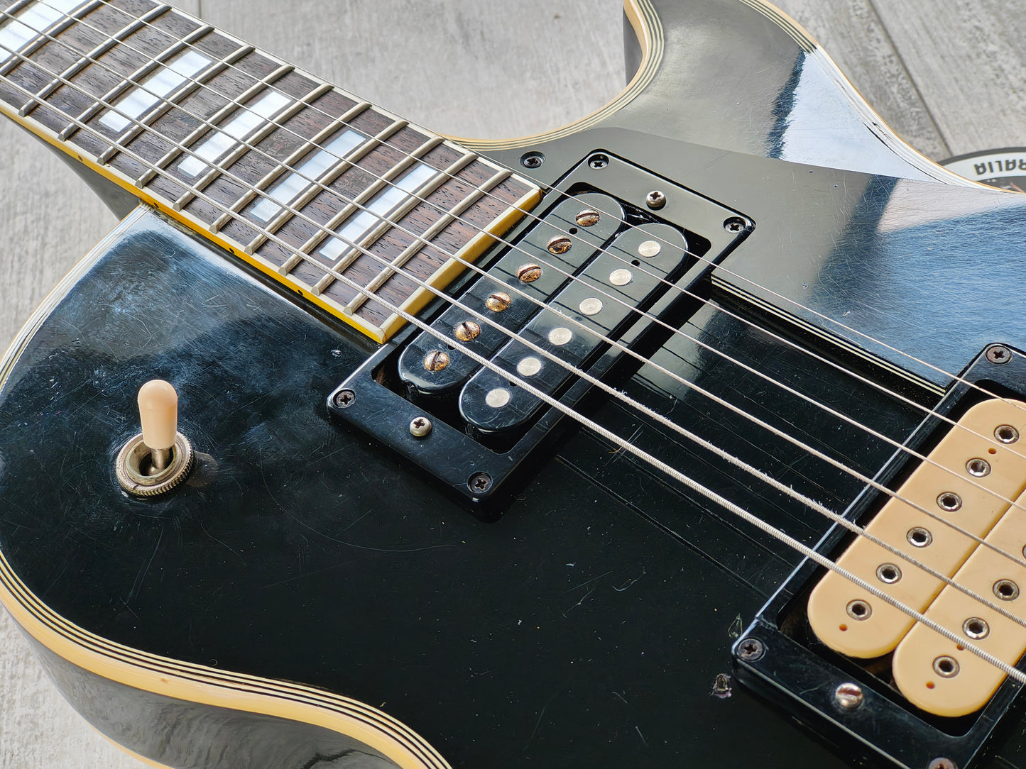 1977 Greco Japan EG-500C Les Paul Custom w/Dimarzio (Ebony)
