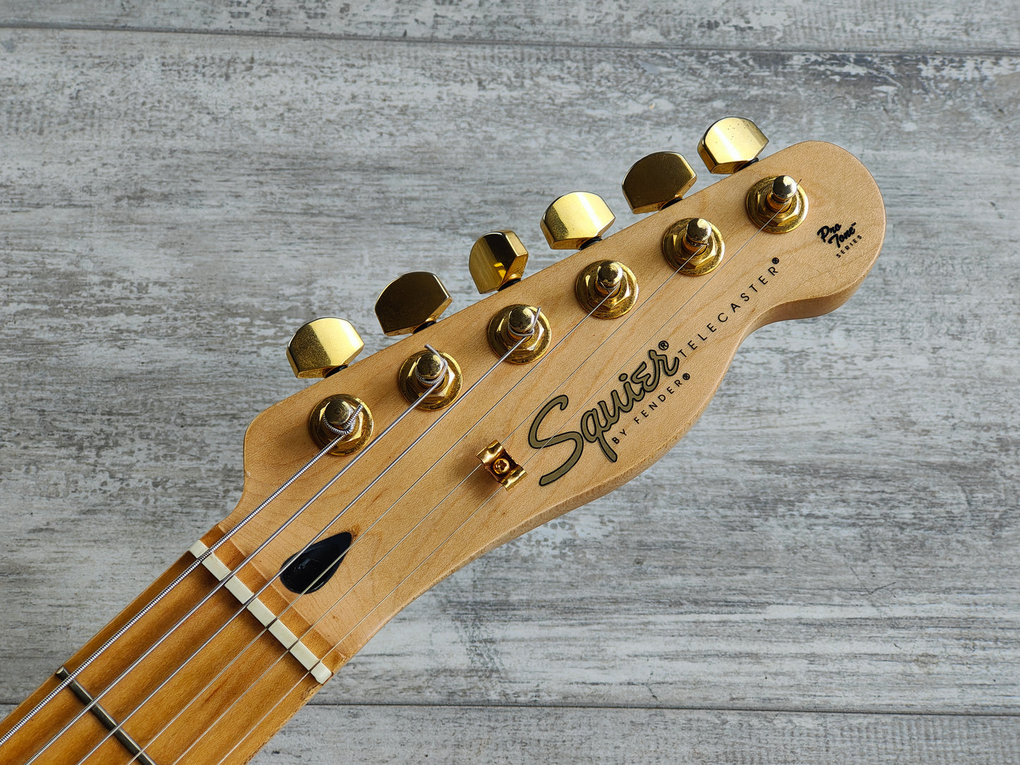 1996 Squier Korea Protone Series Thinline Telecaster (Crimson Red Transparent)