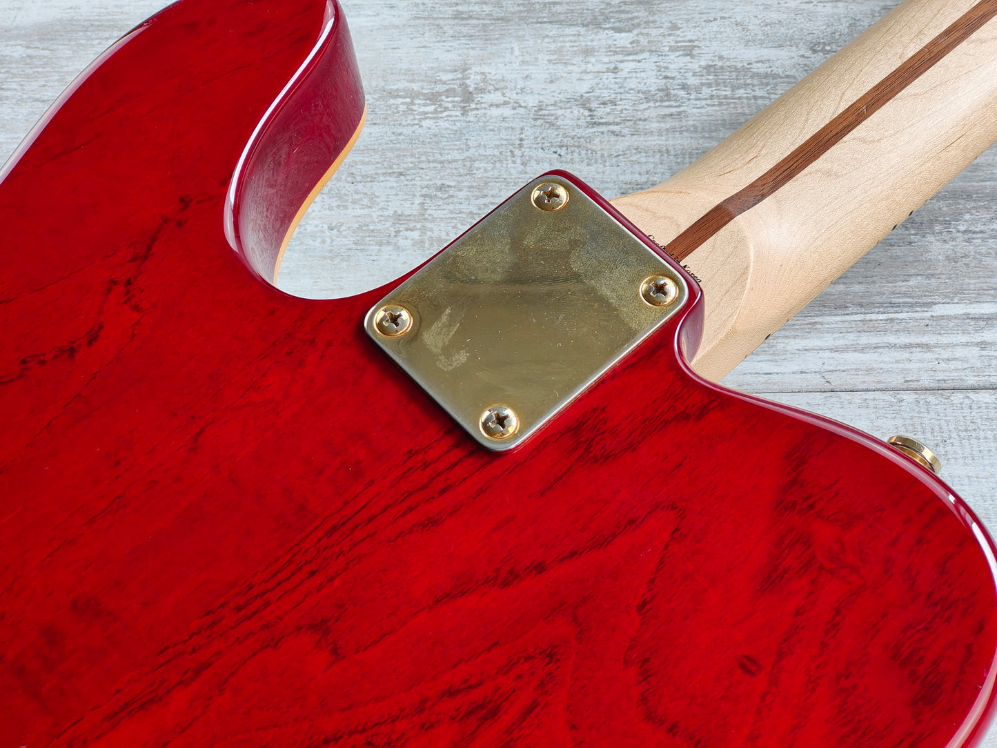 1996 Squier Korea Protone Series Thinline Telecaster (Crimson Red Transparent)