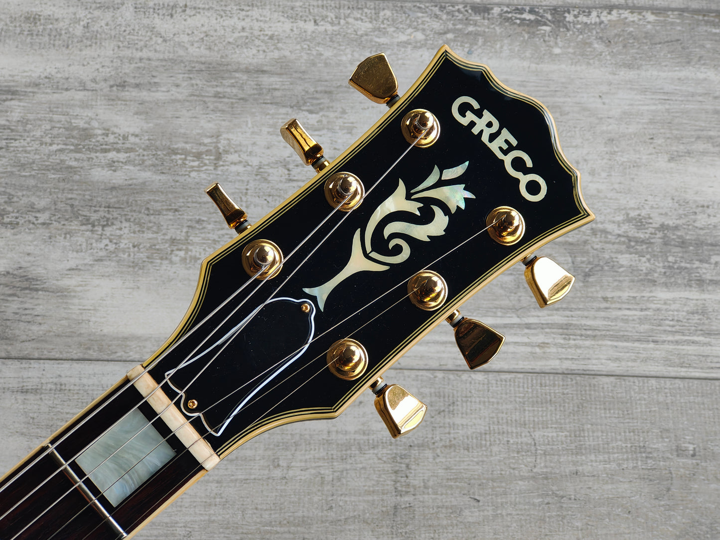 1980 Greco Japan EG-600P Les Paul Custom Black Beauty (Ebony)