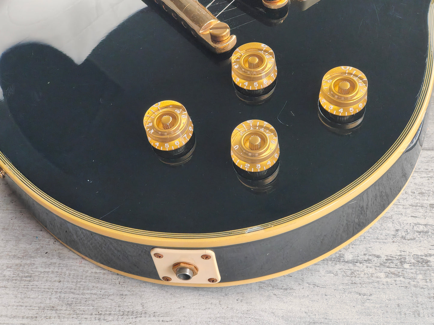 1980 Greco Japan EG-600P Les Paul Custom Black Beauty (Ebony)